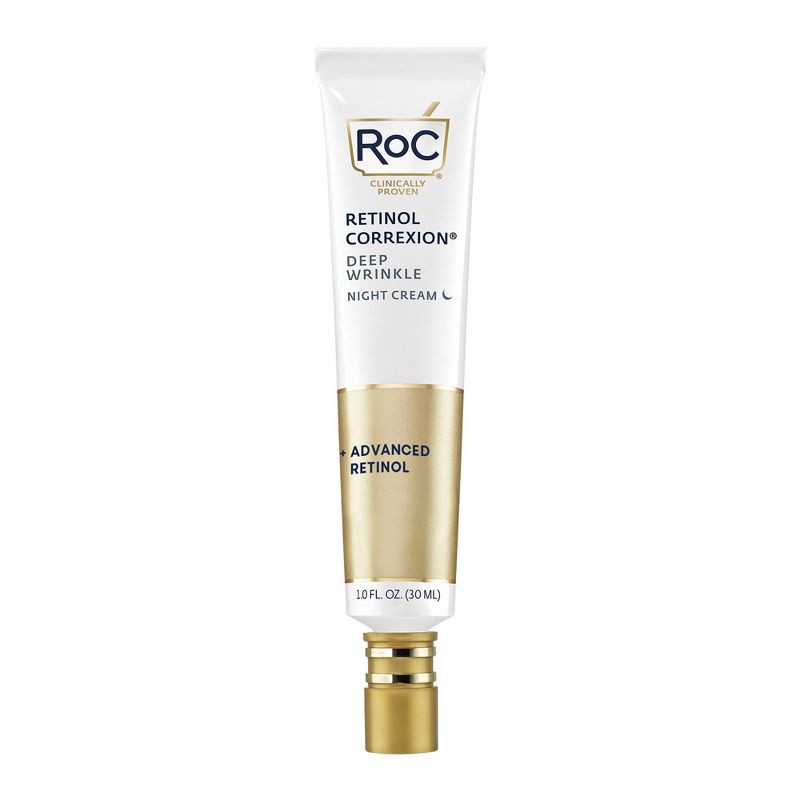 slide 1 of 12, RoC Retinol Anti-Aging + Firming Night Face Moisturizer - 1 fl oz, 1 fl oz