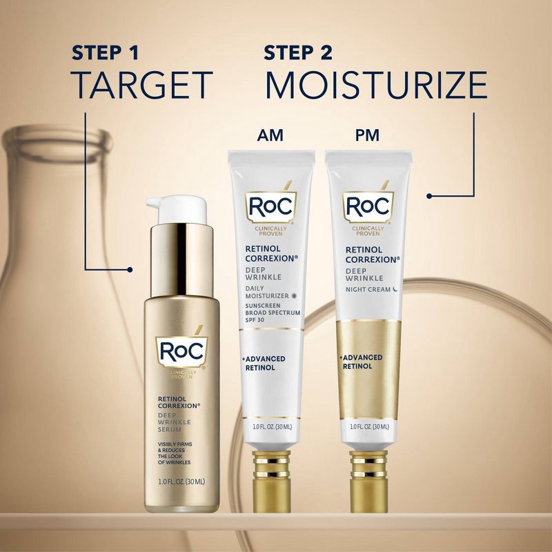 slide 7 of 12, RoC Retinol Anti-Aging + Firming Night Face Moisturizer - 1 fl oz, 1 fl oz