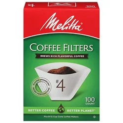 Melitta Coffee Filters Cone No. 4 Box - 100 Count