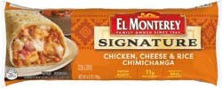 El Monterey Frozen Chicken, Cheese, & Rice Chimichanga - 4.5 oz