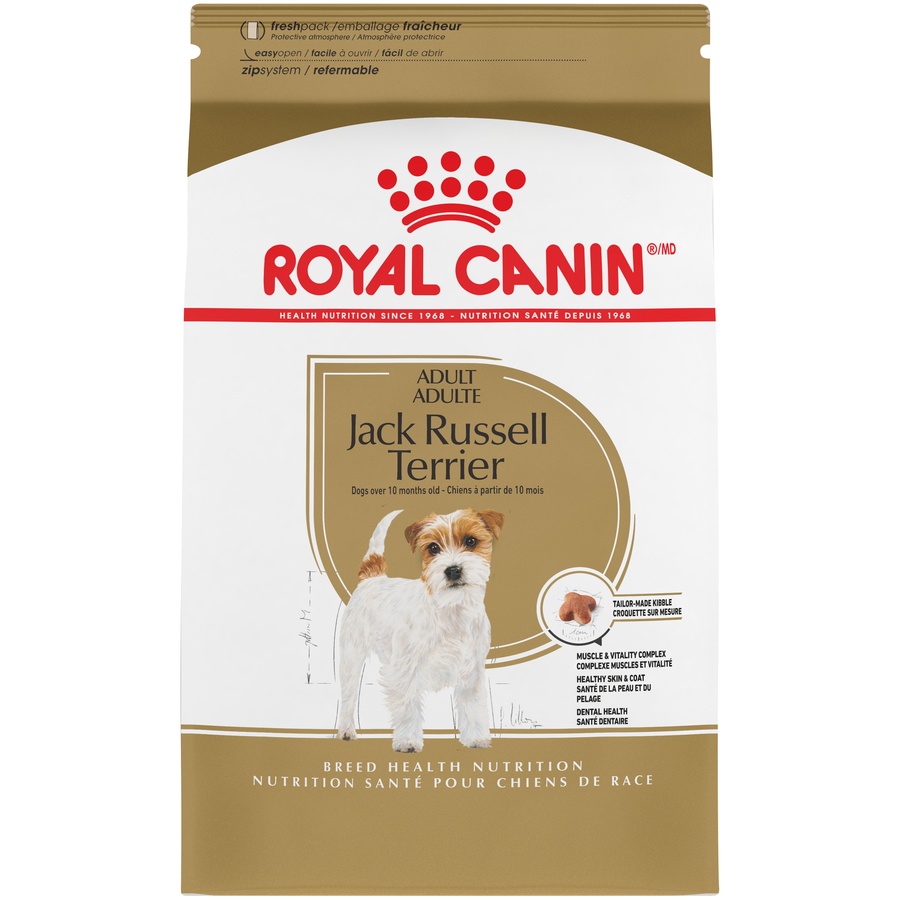 slide 1 of 9, Royal Canin Breed Health Nutrition Jack Russell Terrier Adult Dry Dog Food, 3 lb