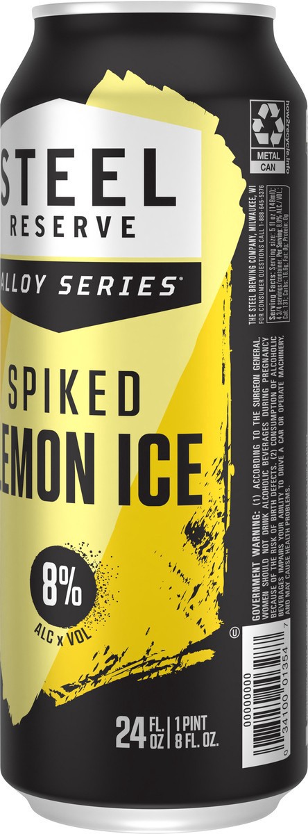 slide 12 of 12, Steel Reserve High Gravity Lemon Ice Single, 24 fl oz