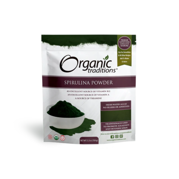 slide 1 of 1, Organic Traditions Spirulina Powder, 5.3 oz