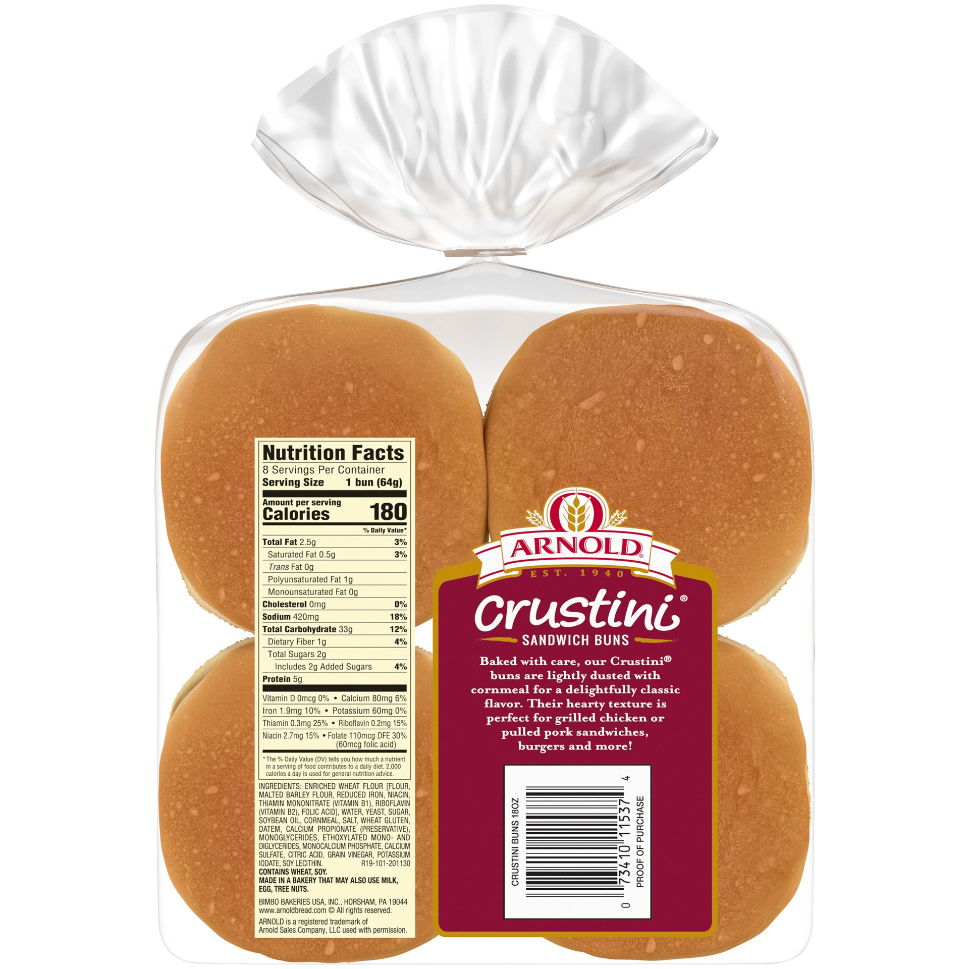 slide 4 of 5, Arnold Specialty Crustini Rolls 8 Ct, 18 oz