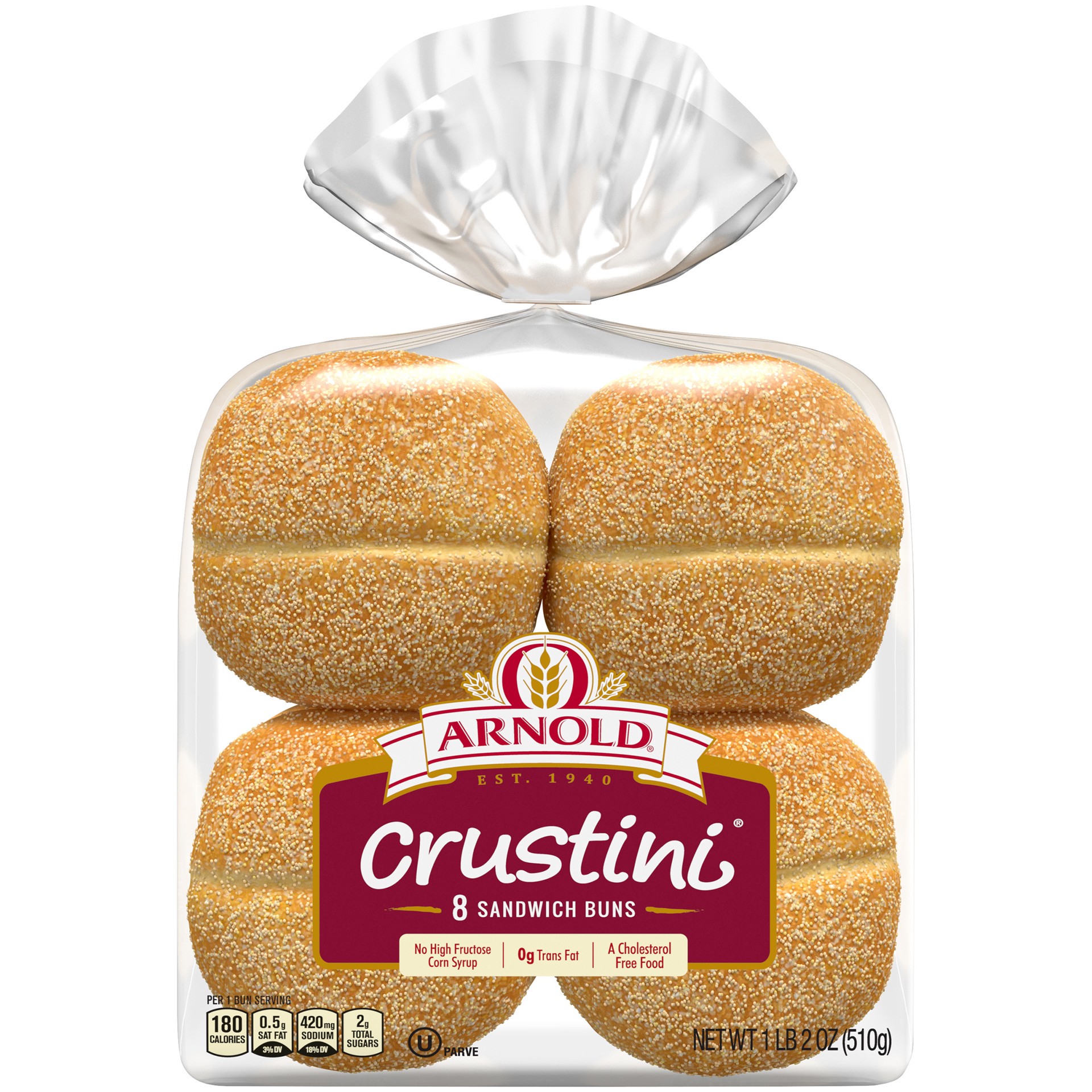 slide 1 of 5, Arnold Specialty Crustini Rolls 8 Ct, 18 oz