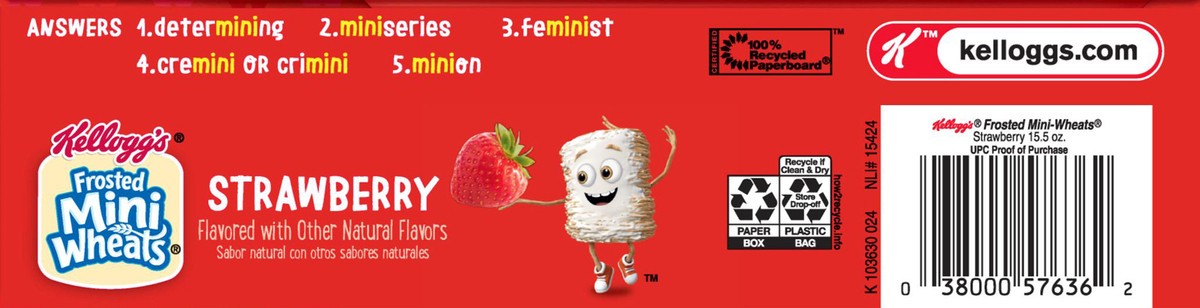 slide 9 of 10, Frosted Mini-Wheats Bite Size Strawberry Delight Cereal, 16.3 oz