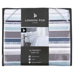 London Fog Waltham Stripe Full Sheet Set