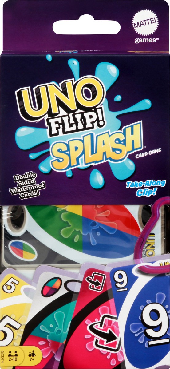 slide 6 of 9, UNO Flip Splash, 1 ct