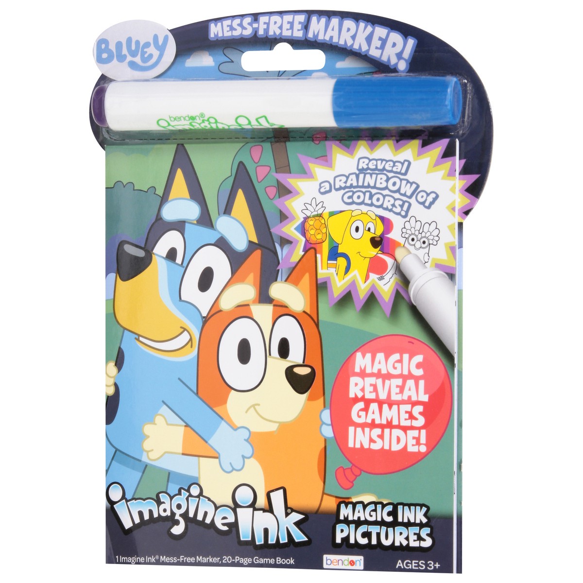 slide 9 of 11, Bendon Bluey Ages 3+ Marker + Game Book 1 ea, 1 ct