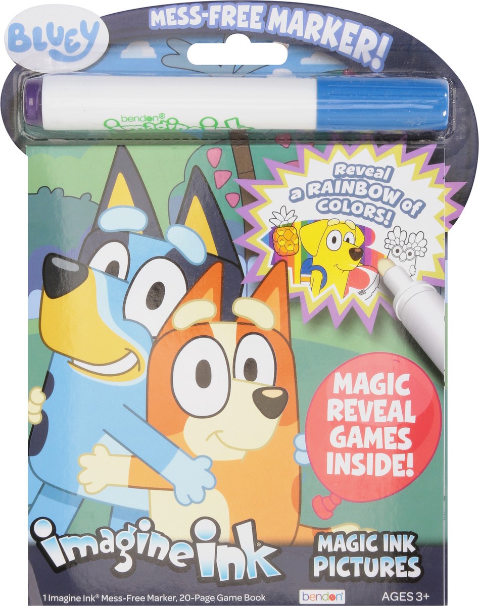slide 3 of 11, Bendon Bluey Ages 3+ Marker + Game Book 1 ea, 1 ct