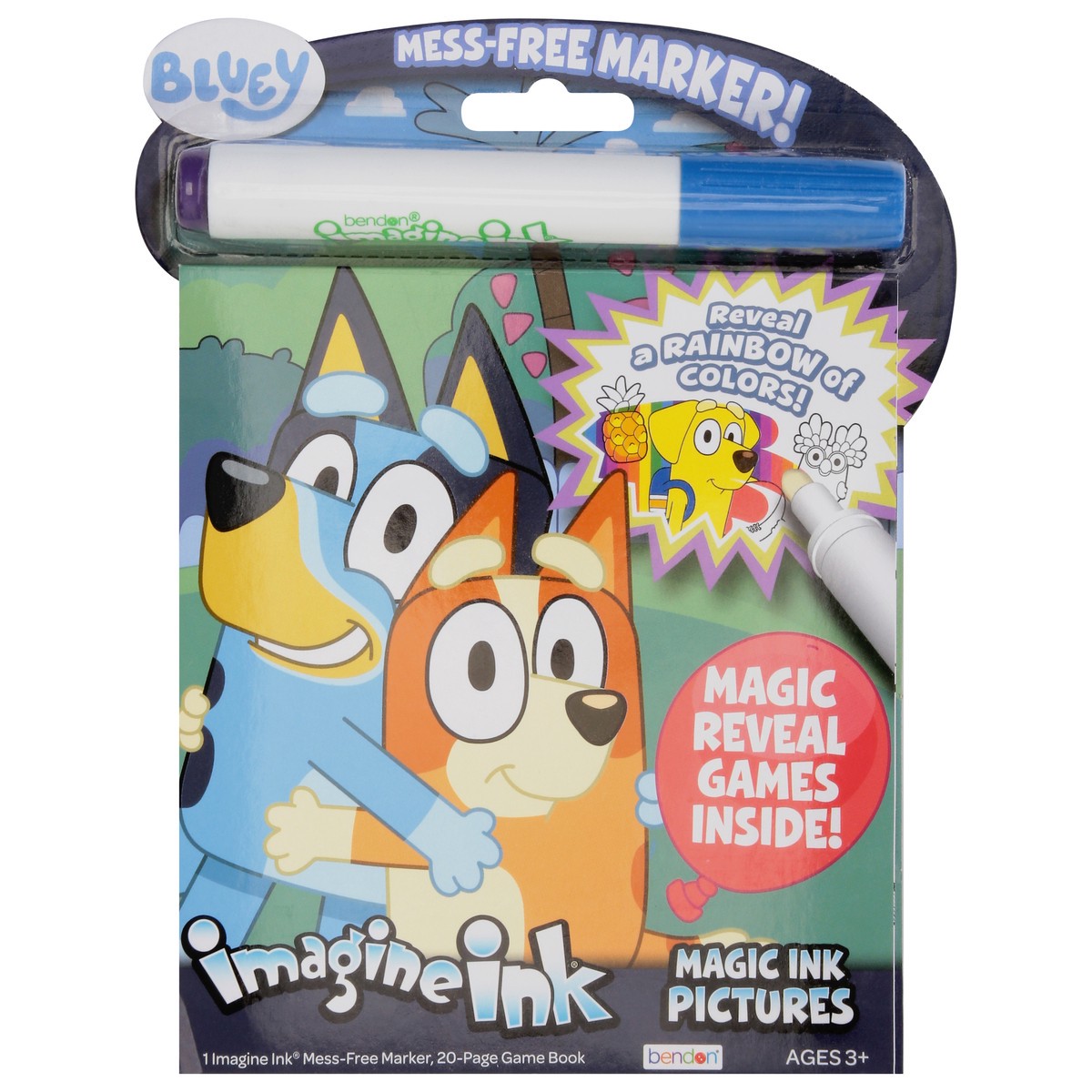 slide 4 of 11, Bendon Bluey Ages 3+ Marker + Game Book 1 ea, 1 ct