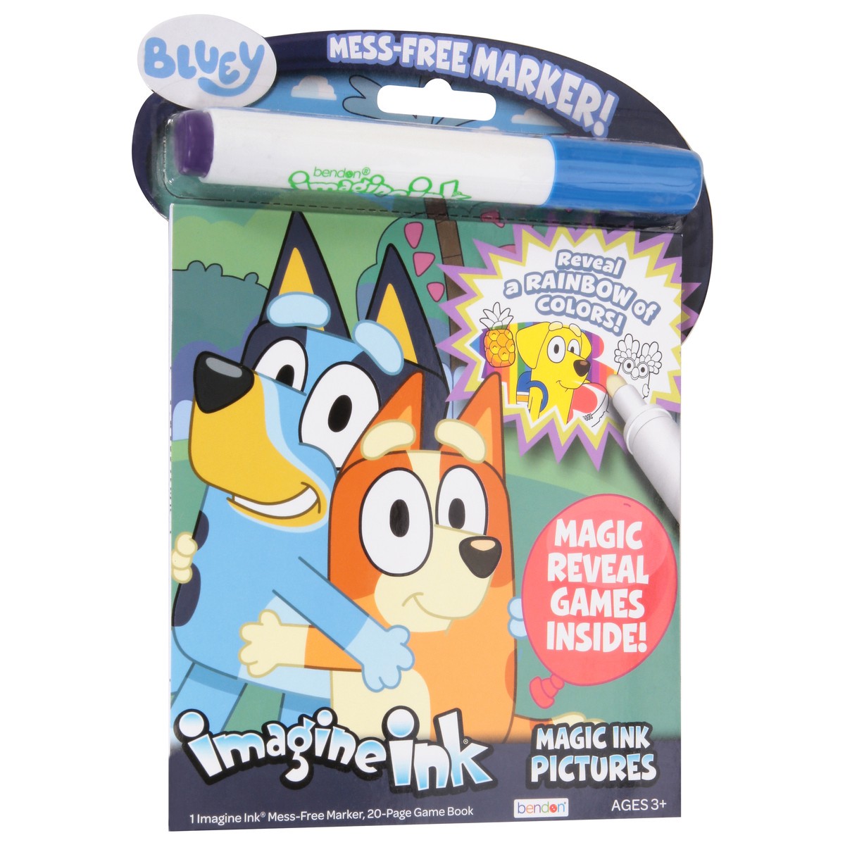 slide 2 of 11, Bendon Bluey Ages 3+ Marker + Game Book 1 ea, 1 ct