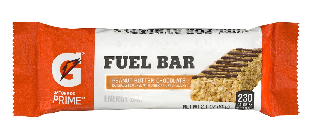 slide 1 of 1, Gatorade Prime Peanut And Butter Chocolate Nutrition Bar, 2.1 oz