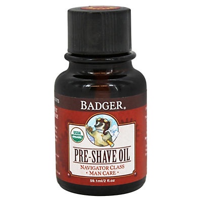 slide 1 of 1, Badger Pre Shave Oil Organic, 2 oz