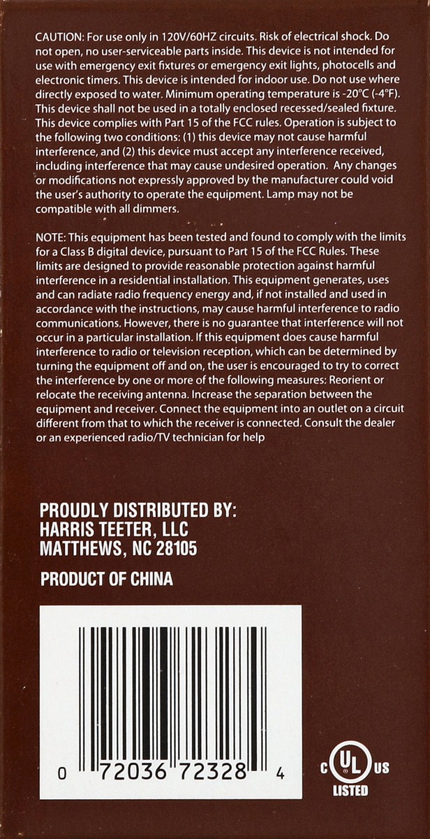 slide 2 of 5, Harris Teeter 60W Eq8.5W 800 Lumens Dim, 2 ct