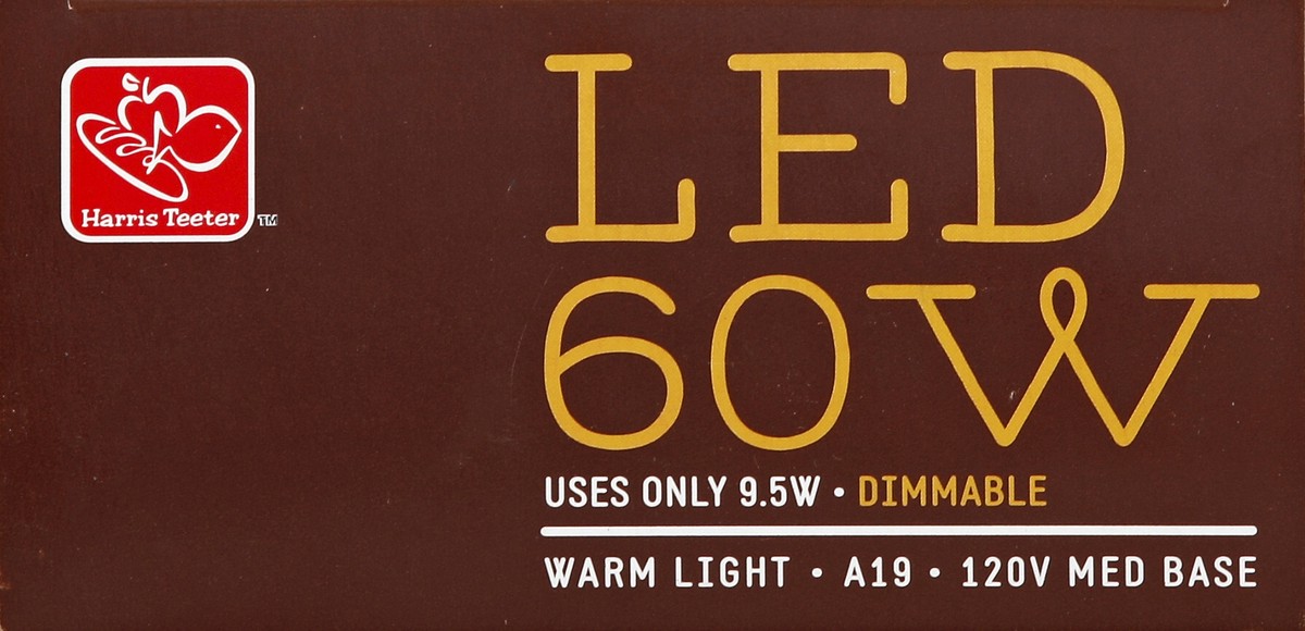slide 5 of 5, Harris Teeter 60W Eq8.5W 800 Lumens Dim, 2 ct