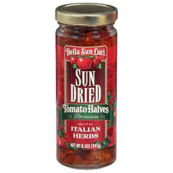 Bella Sun Luci Sun Dried Tomato Halves in Premium Oil with Italian Herbs 8.5 oz
