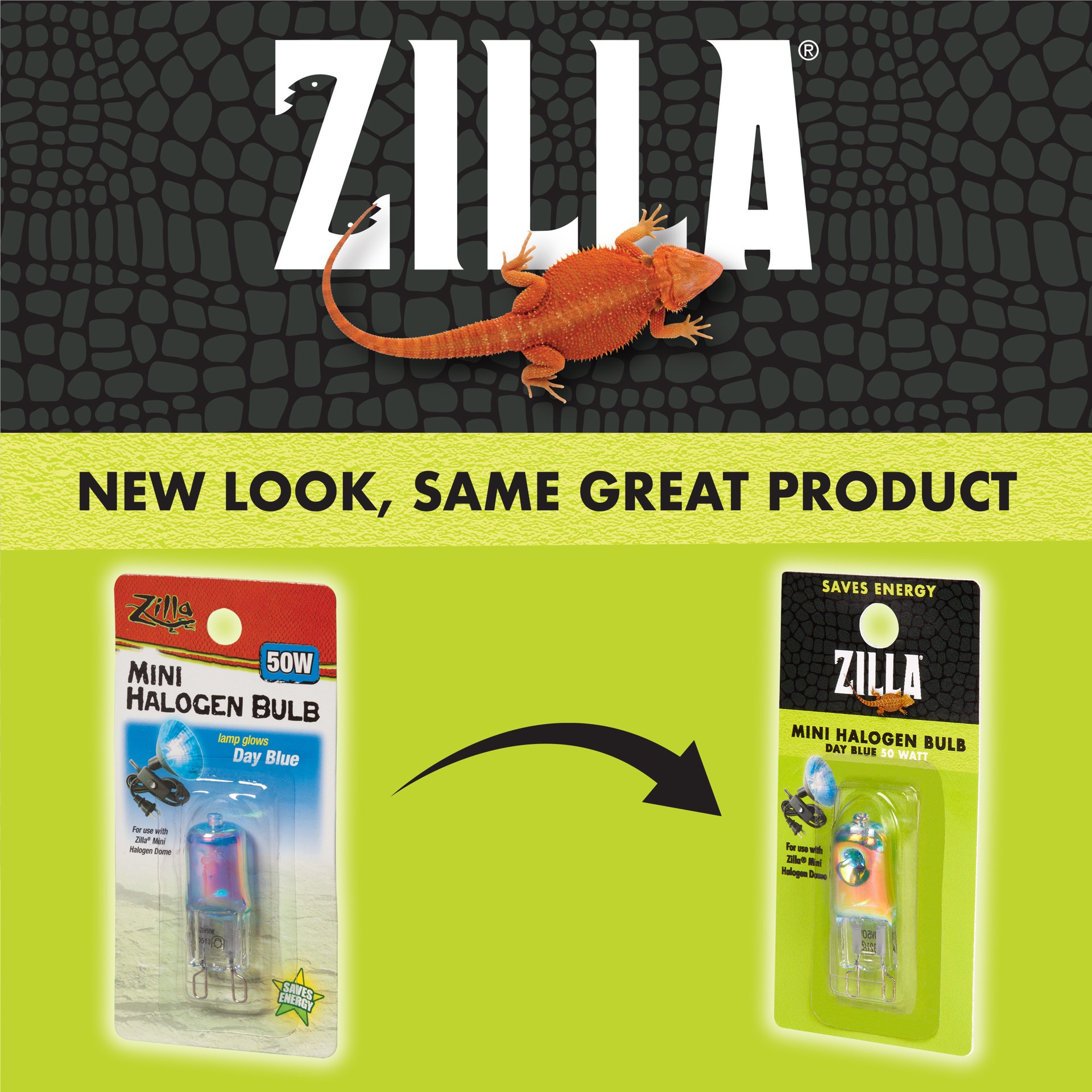 slide 3 of 10, Zilla Light & Heat Mini Halogen Bulbs Day Blue 50 Watts, 1 ct