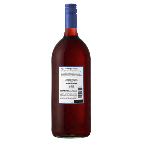 slide 5 of 5, Barefoot Fruit-Scato Blueberry Moscato Red Wine 1.5LT, 1.5 liter