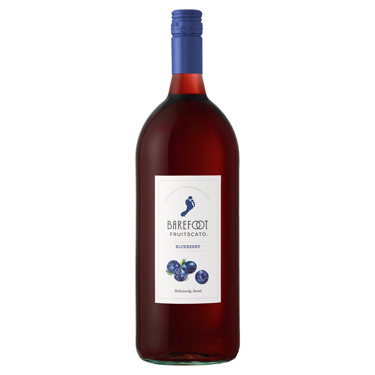 slide 1 of 5, Barefoot Fruit-Scato Blueberry Moscato Red Wine 1.5LT, 1.5 liter