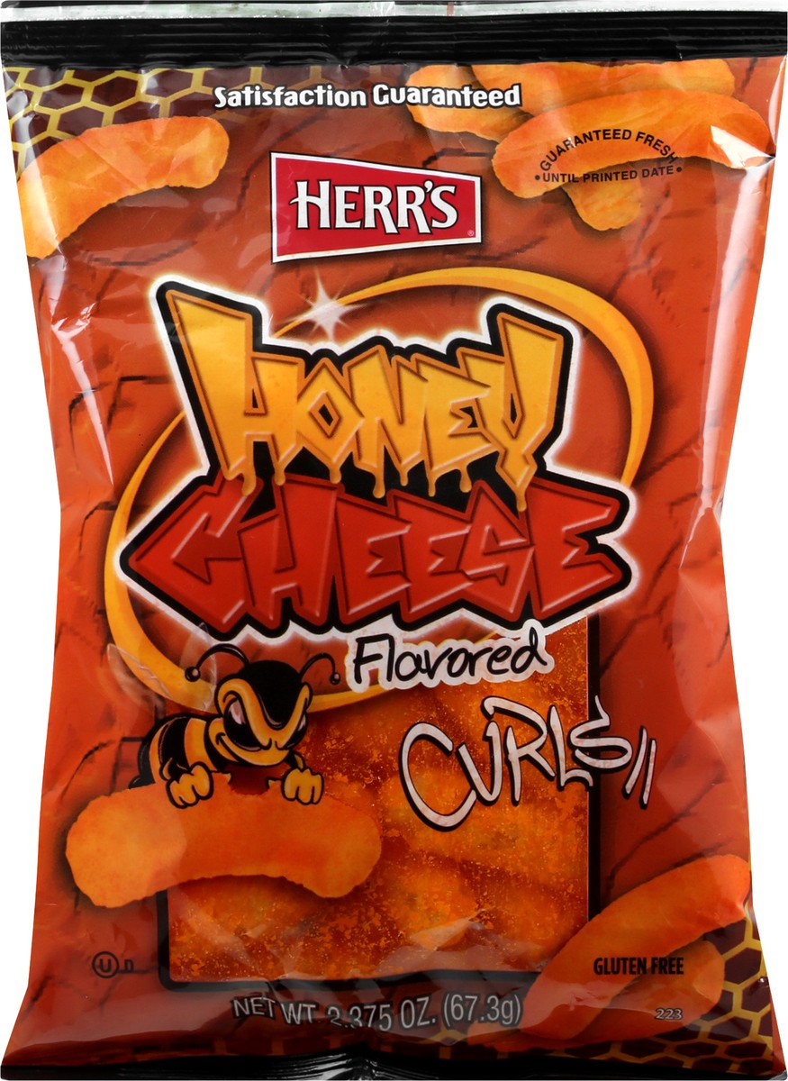 slide 2 of 13, Herr's Honey Cheese Flavored Curls 2.375 oz, 2.375 oz