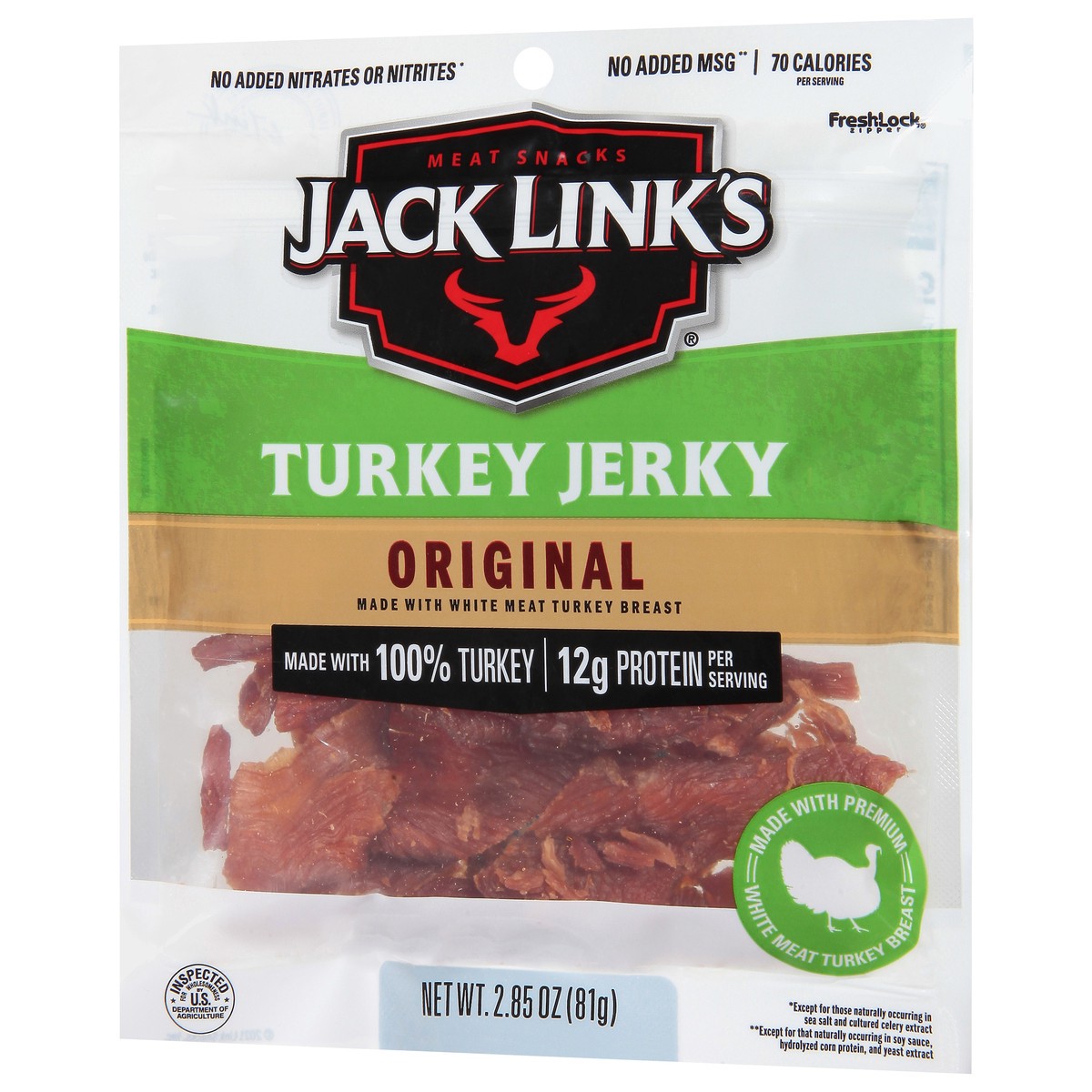 slide 2 of 9, Jack Link's Original Turkey Jerky 2.85 oz, 2.85 oz