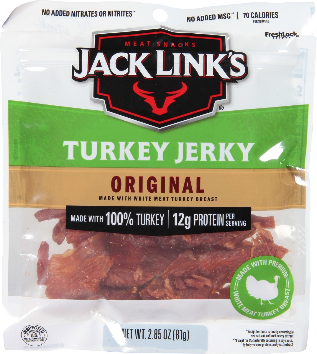slide 7 of 9, Jack Link's Original Turkey Jerky 2.85 oz, 2.85 oz