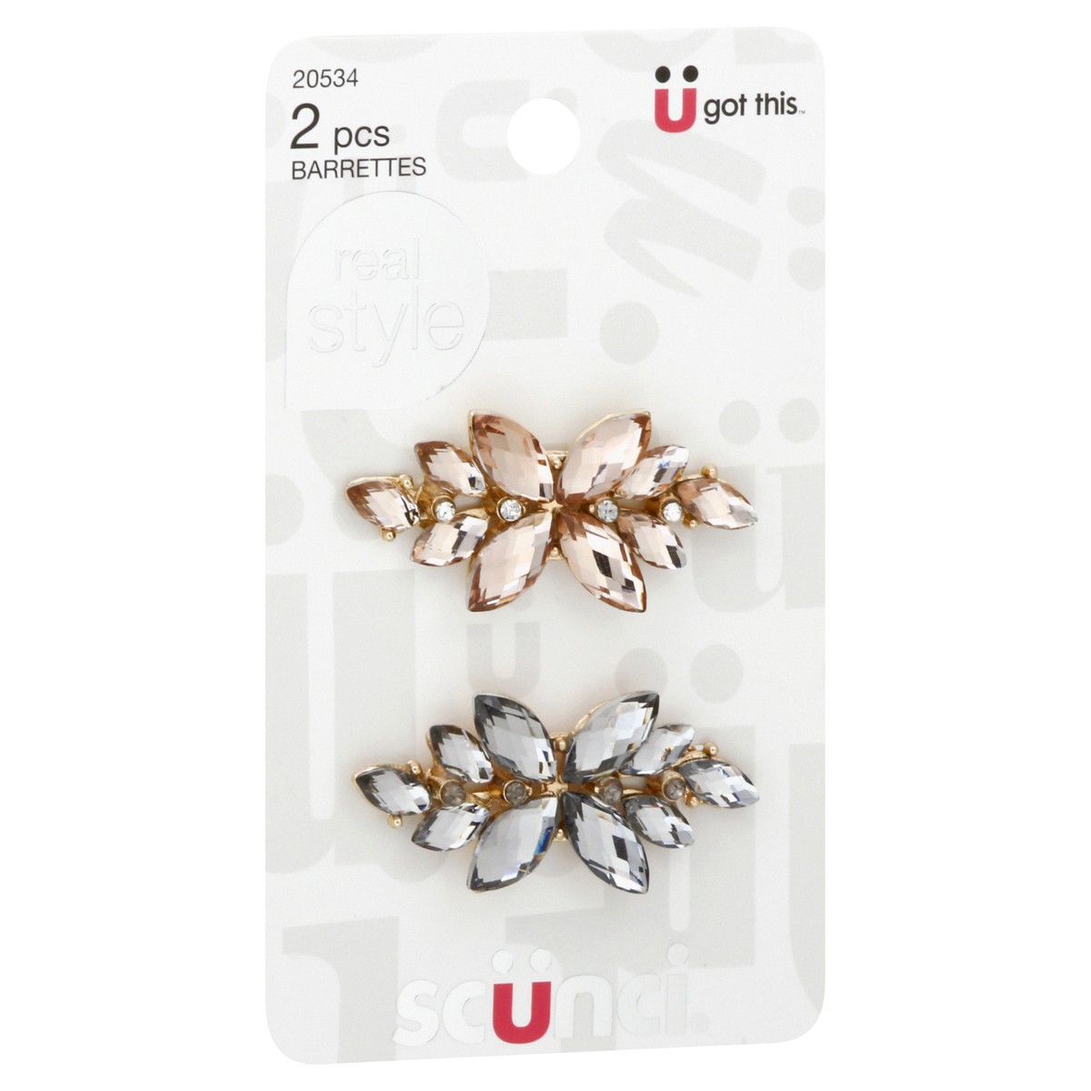 slide 4 of 9, scünci Trend Essentials Barrettes 2 Each, 2 ct