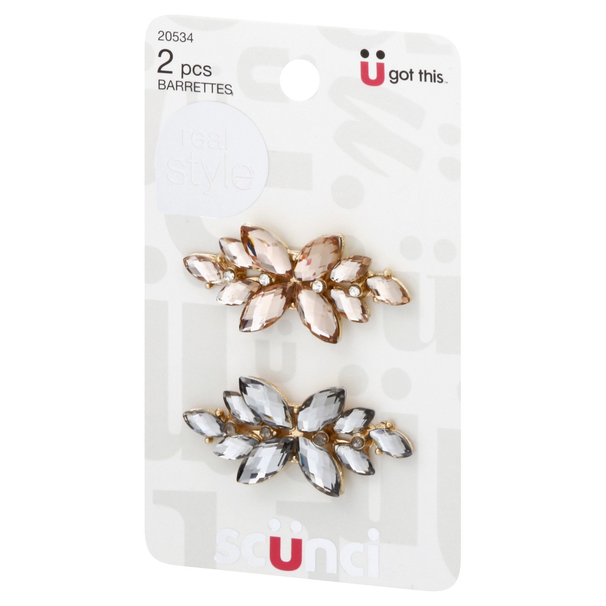 slide 8 of 9, scünci Trend Essentials Barrettes 2 Each, 2 ct