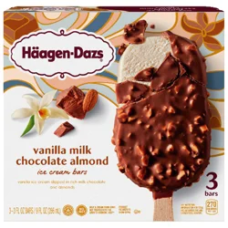 Häagen-Dazs Vanilla Milk Chocolate Almond Ice Cream Snack Bars