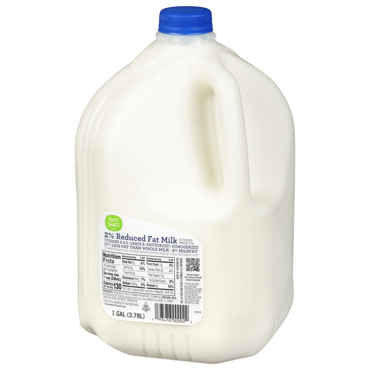 slide 3 of 11, That's Smart! 2% Reduced Fat Milk, 1 gal