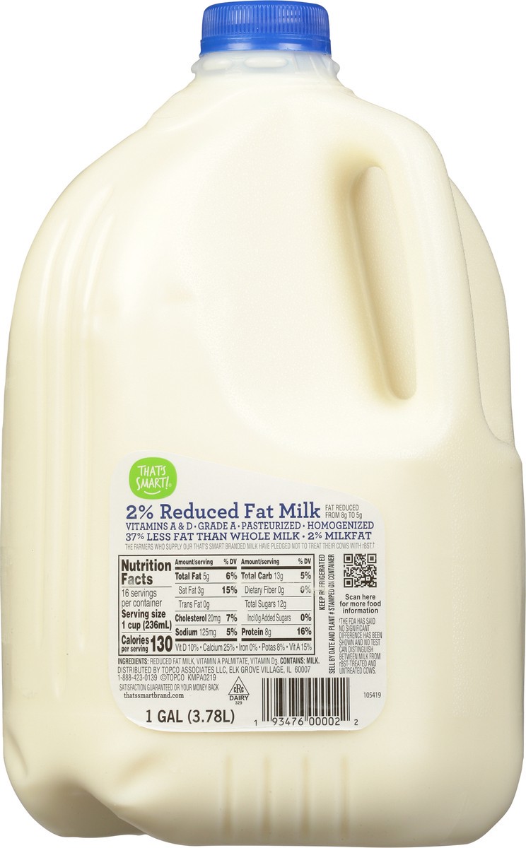 slide 3 of 9, That's Smart! 2% Reduced Fat Milk, 1 gal