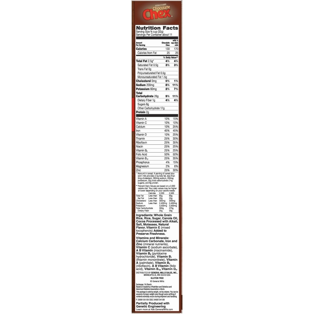 slide 3 of 4, Chex Gluten-Free Chocolate Breakfast Cereal - General Mills, 14.25 oz