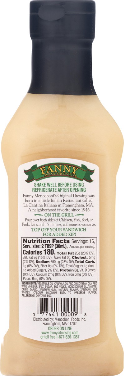 slide 2 of 9, Fanny Mencoboni's House Blend Italian Dressing 16 oz, 16 oz