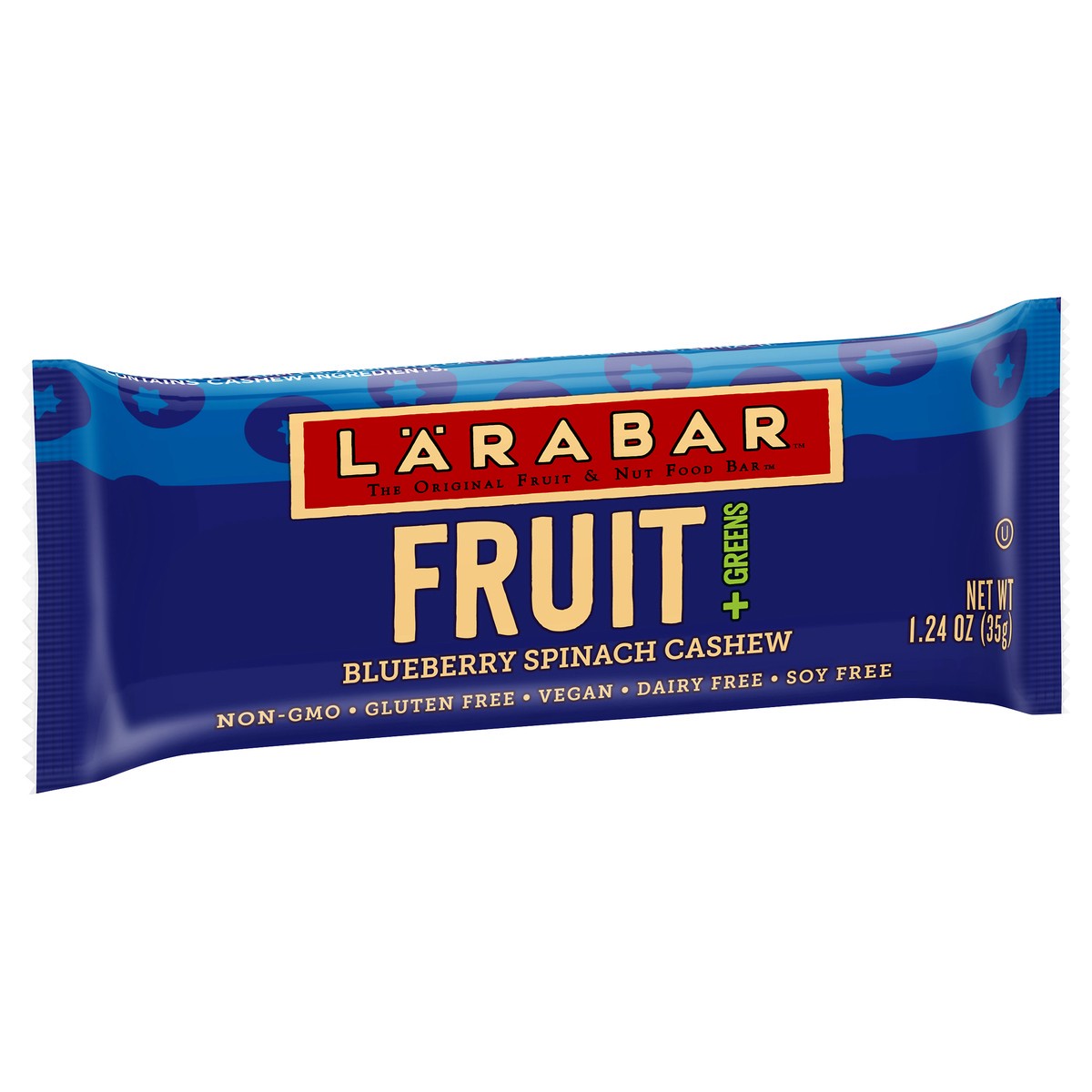 slide 11 of 13, LÄRABAR Blueberry Spinach Cashew Food Bar 1.24 oz, 1.24 oz