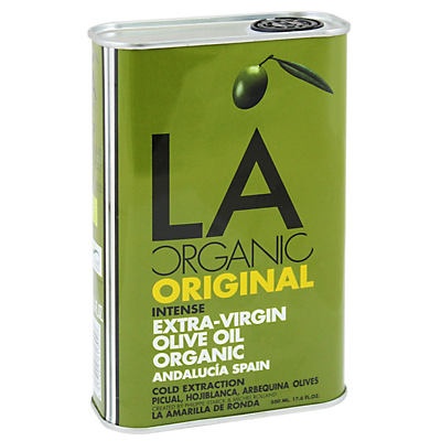 slide 1 of 1, LA Organic Intense Extra Virgin Olive Oil, 17.6 oz