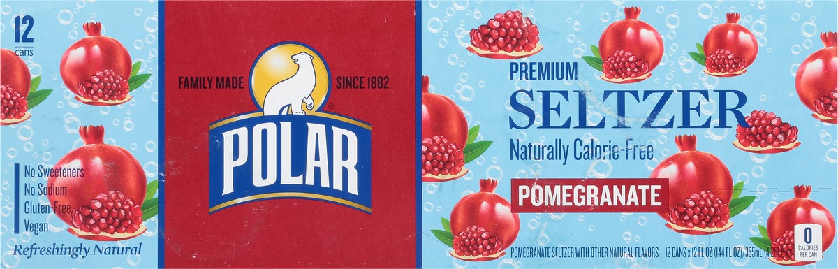 slide 6 of 9, Polar Premium Pomegranate Seltzer - 12 ct, 12 ct