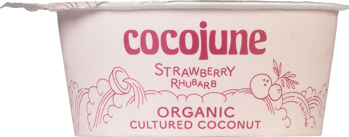 slide 3 of 9, Cocojune Organic Strawberry Rhubarb Cultured Coconut, 4 fl oz