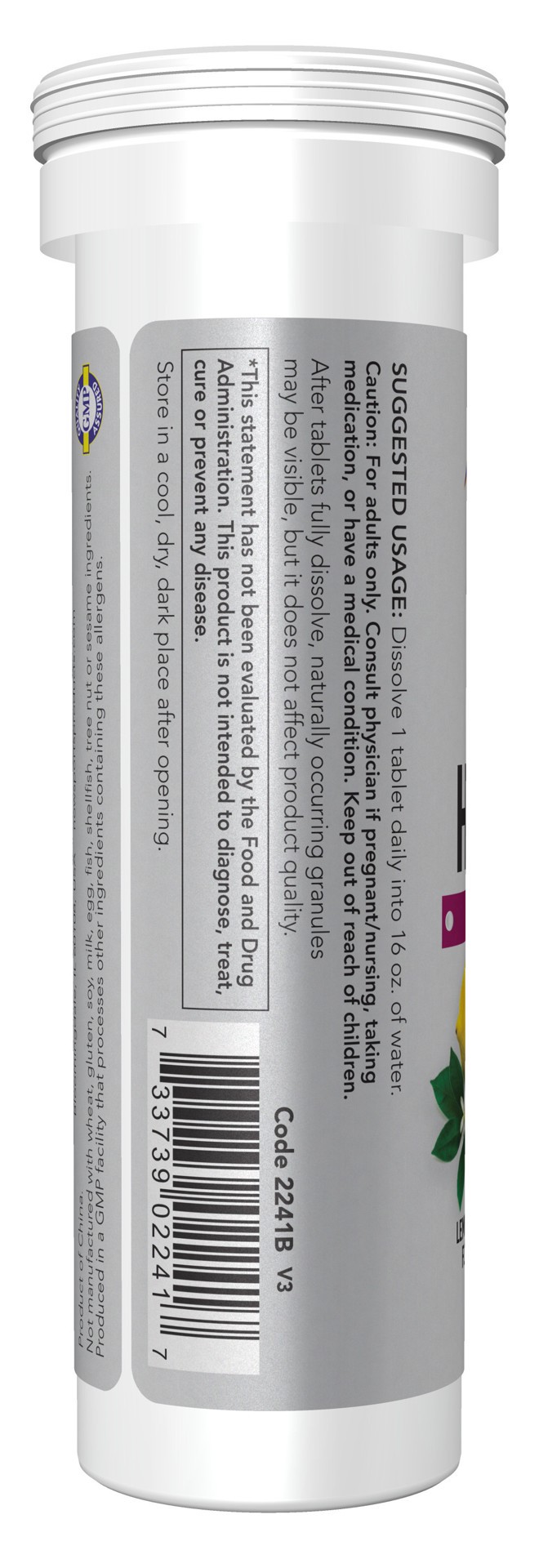 slide 3 of 5, NOW Sports Effer-Hydrate Effervescent Lemon Lime - 10 Tablets/Tube, 10 ct