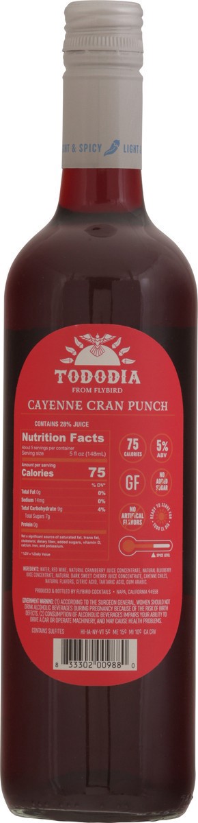 slide 7 of 13, Tododia Cayenne Cran Punch Cocktail 1.5 pt, 25.36 oz