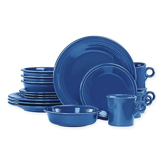 slide 1 of 4, Fiesta Dinnerware Set - Lapis, 16 ct