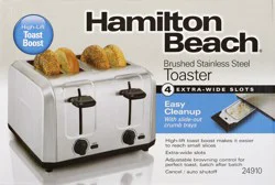 Hamilton Beach Brushed Stainless Steel 4-Slice Toaster - 1 ea