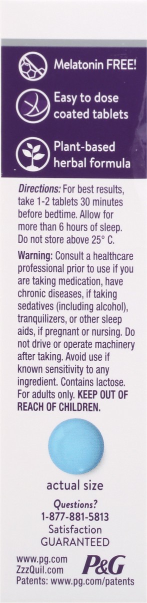 slide 9 of 14, Vicks ZzzQuil Pure Zzzs Restorative Herbal Sleep Tablets 20 ea, 20 ct