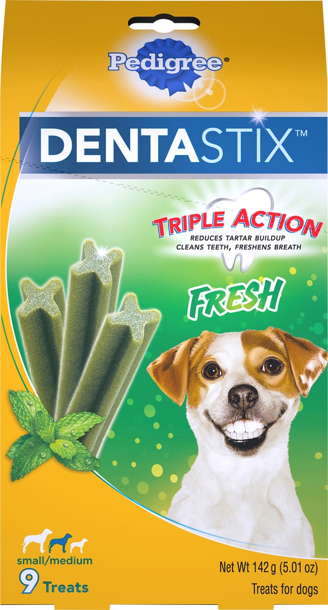 slide 6 of 10, Dentastix Fresh Small/Medium Treats For Dogs, 9 ct; 5 oz