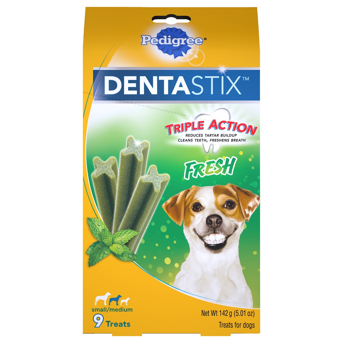 slide 8 of 10, Dentastix Fresh Small/Medium Treats For Dogs, 9 ct; 5 oz