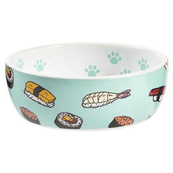 Meijer Cat Stoneware Bowl, Sushi Design, 5 In 1 ct Shipt