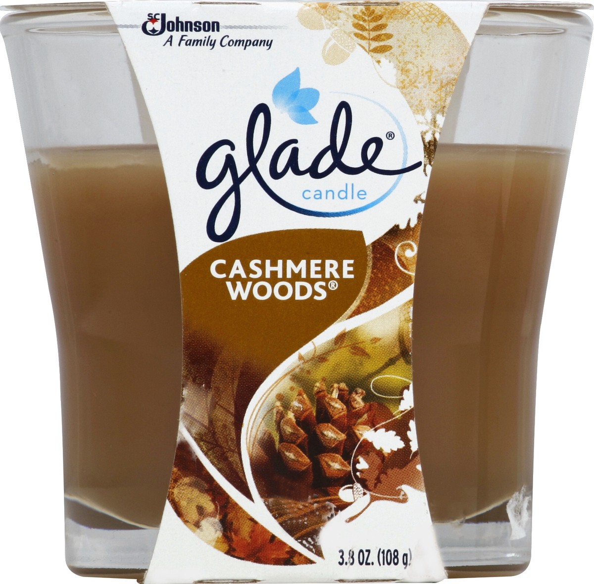 slide 4 of 4, Glade Candle Cashmere Woods, 3.8 oz