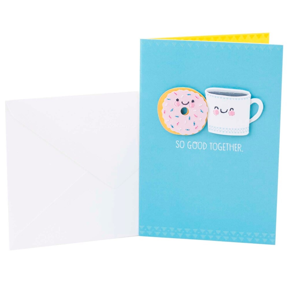 slide 1 of 1, Hallmark Signature Coffee and Donut Anniversary Card S14, 1 ct