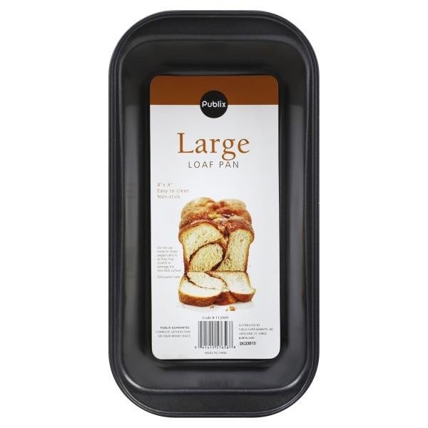 slide 1 of 1, Publix Large Loaf Pan, 8'' x 4'', 1 ct