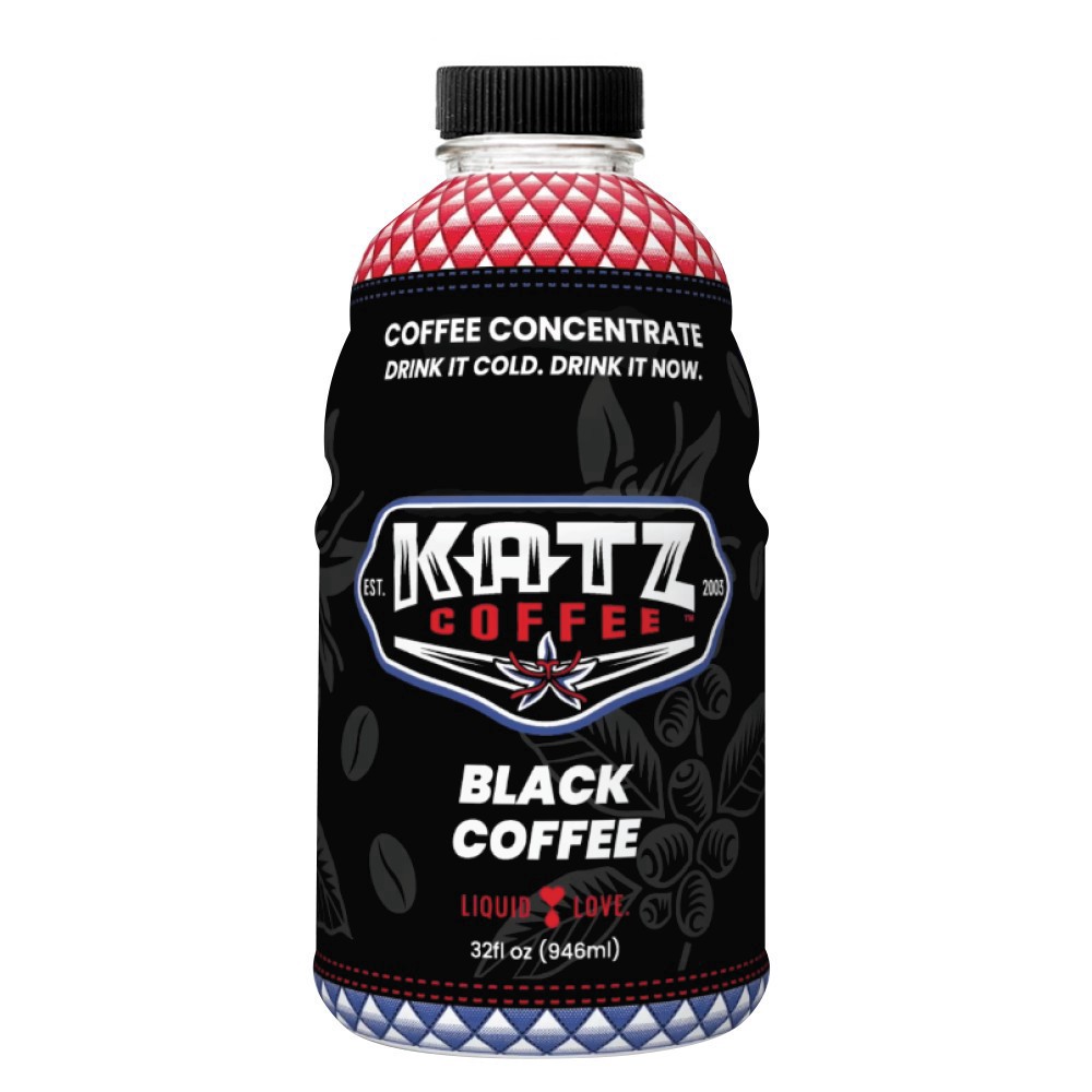 slide 1 of 1, Katz Black Cold Brew Coffee Concentrate, 32 oz